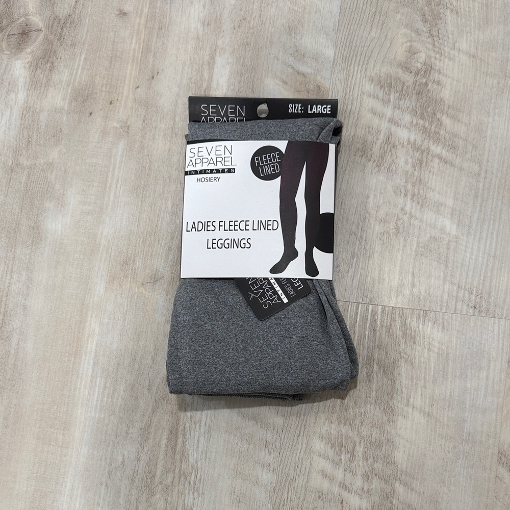 Seven Apparel Women's Gray Fleece Lined Leggings